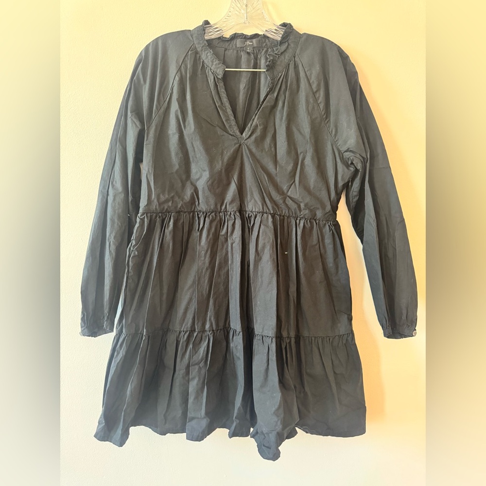 j crew black dress with pockets, size S